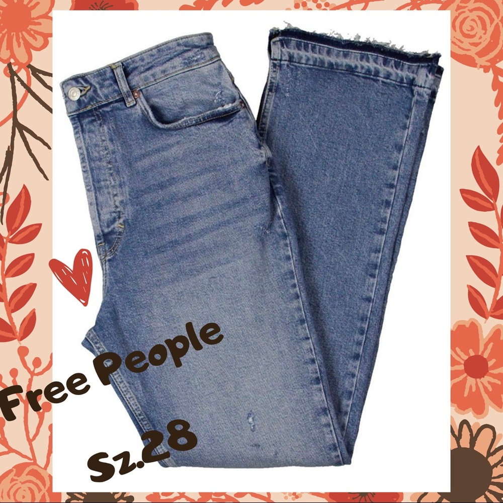 New - Free People- high rise style jeans